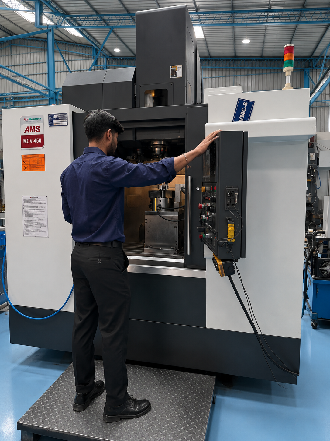 VMC machining at Sai Industries